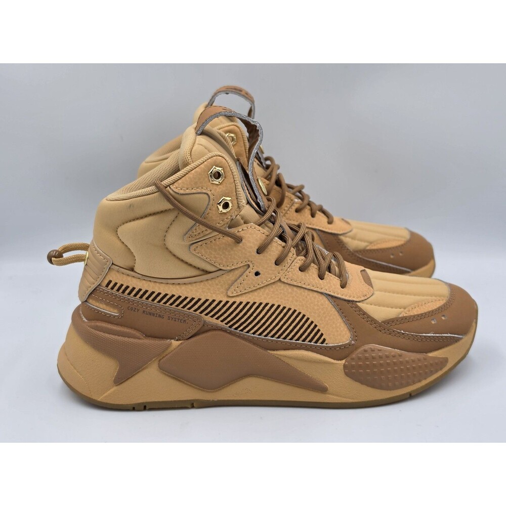 PUMA Mens Rs-X Mid & Chill High Shoes Casual Taffy Chipmunk Women's Size 8.5
